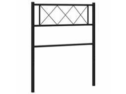Headboard, Headboards Vidaxl Preto Aço (100 Cm)