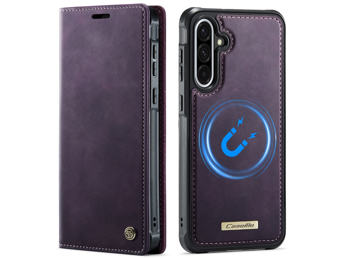 Capa Para Celular Com Compartimento Para Cartão Sim, Capa De Couro Antifurto E Antifraude (2 Em 1)roxo - Iphone 17 E