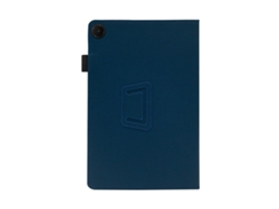 Capa De Couro Vertical Duas Dobras Com Descanso De Mão Halinuia, Cor Azul‑escuro Para Tcl Tab 10l Gen 2 10,1 Polegadas