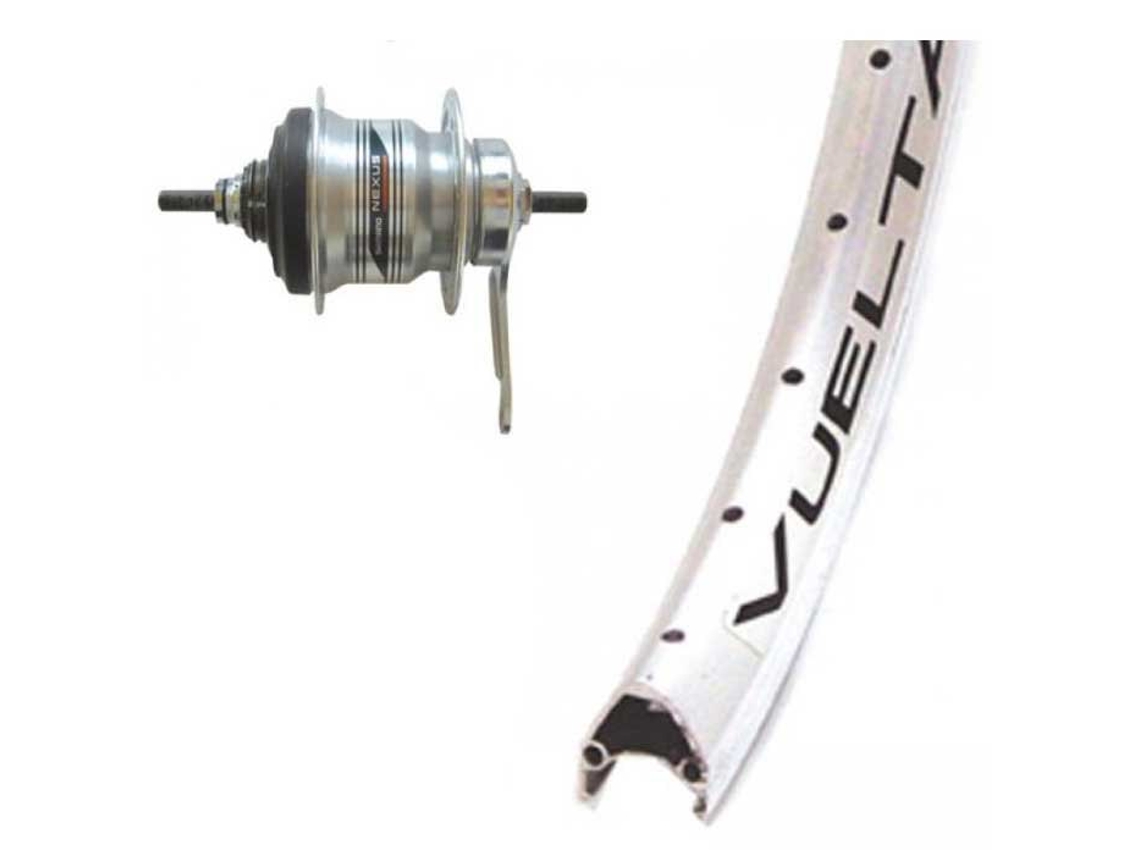 Roda Dianteira Vuelta Airline 1 Shimano Nexus 7S Prateado 9 X 100 Mmwinora