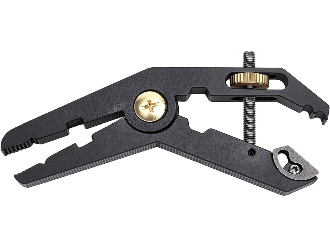 Alicate De Aperto Ajustável Mini Ftvogue Com Chave Hexagonal, Preto