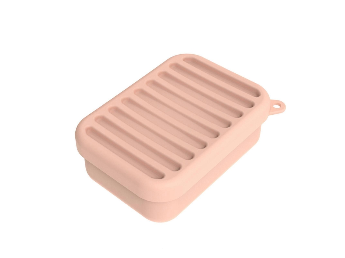 Caixa De Sabonete De Silicone Com Base Antiderrapante E Tampa