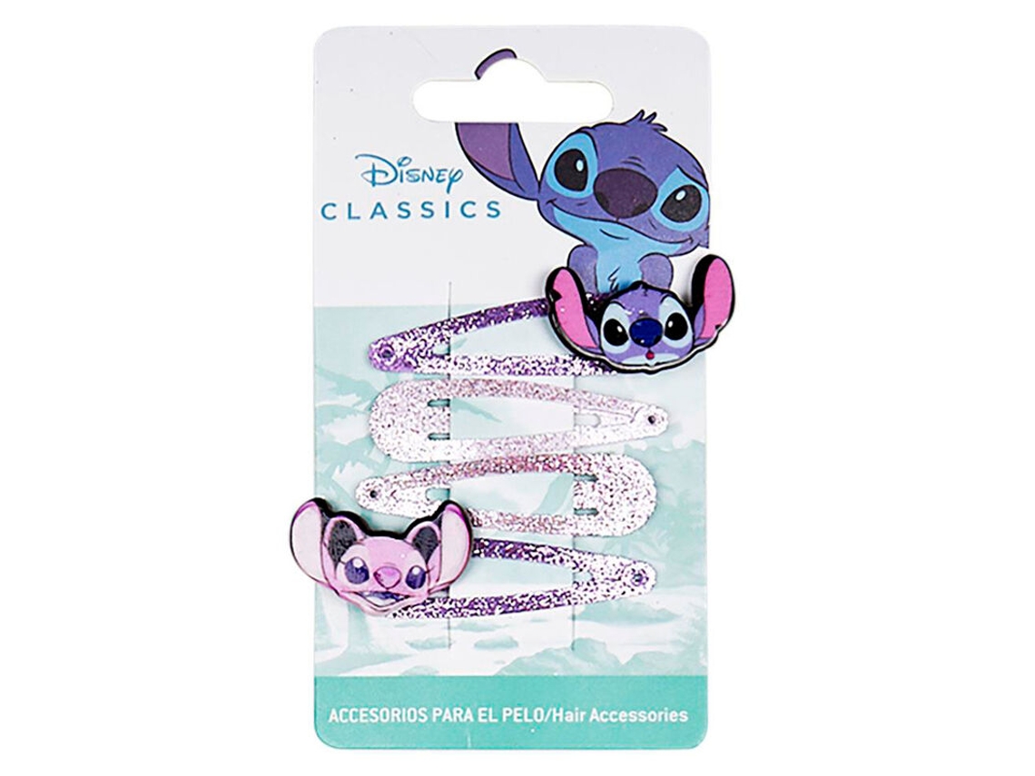 Conjunto De 4 Ganchos Disney Stitch