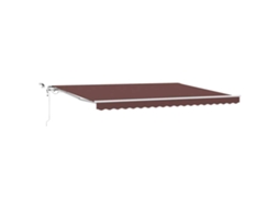 Toldo Retrátil Automático com Luz Led 450x300cm Castanho MAISON EXCLUSIVE