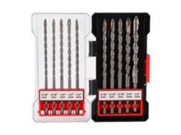 Conjunto De Brocas Dentadas, 10 Peças/4 Polegadas, Com Ponta