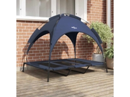 Vidaxl Cama Para Cachorro Manual Azul Marinho 122 X 93 X 106,5 Cm Aço
