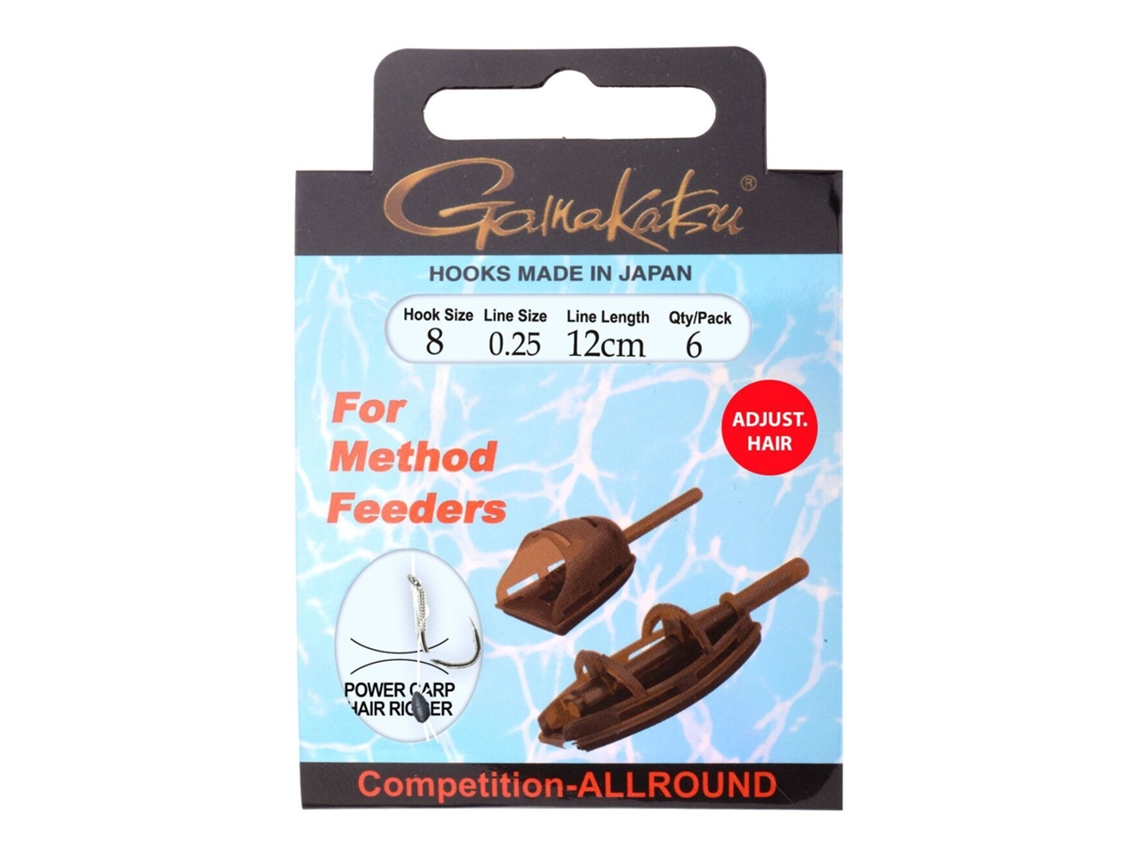 Gancho GAMAKATSU Method Feeder Hair Adjustable 12 Cm