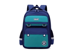 Mochilas Que Protegem A Coluna E Reduzem A Carga Nos Ombros Dos Estudantes.a225 Azul Lago