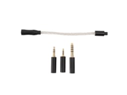 Adaptador Cabo Fone Ouvido 3,5mm Fêmea Para 2,5/3,5/4,4mm Macho Prata