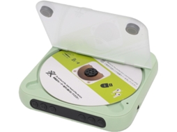 Leitor Cd Portátil Com Bluetooth, Recarregável Com Duas Colunas Estéreo Hifi E Ecrã Lcd, Ideal Para Doméstico