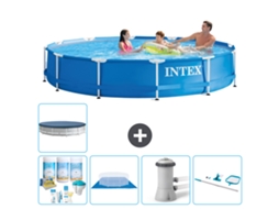 Intex Piscina Com Estrutura Redonda - 366x76 Cm - 6-peças S20431