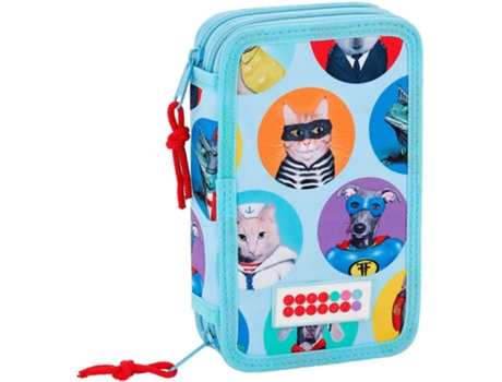 Estojo Duplo PETS FACTOR Duplo (12.5x19.5x4cm)