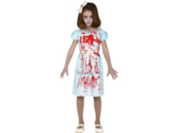 Fato de Menina DISFRAZZES Gémea Fantasma (Tam: 5 a 6 anos)