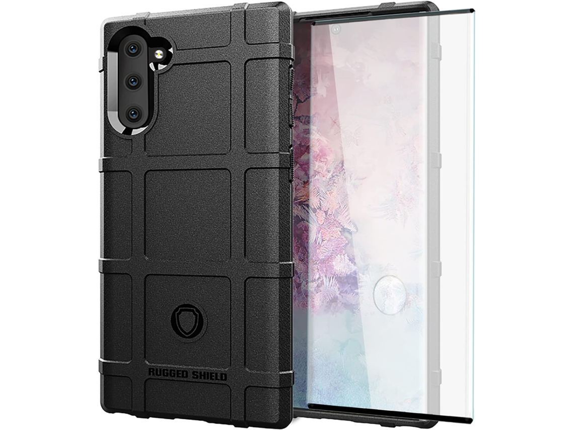 Capa Note Proteção Para Samsung Galaxy Note Hongwe. Vidro Temperado Anti-choque Verde