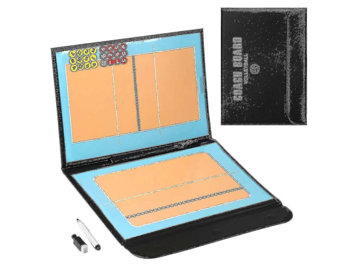 Quadro Tático Magnético Dobrável Para Treinamento De Vôlei Com Marcadores E Caneta 2 Em 1 Olysi Shop