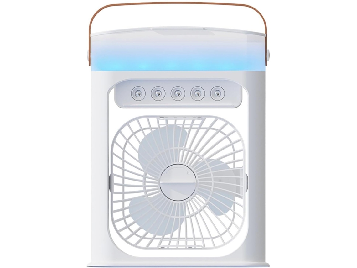 Mini Ventilador De Mesa Recarregável Via Usb Com Fixação Magnética, 4