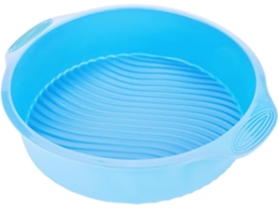 Forma de silicone redonda de 23 cm (9 polegadas) para forno.