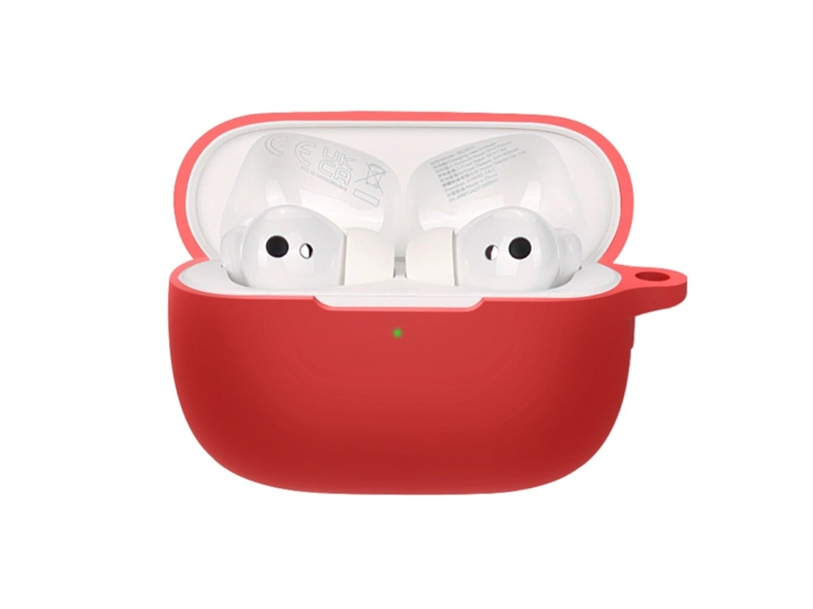Capa De Silicone Com Fivela Para Honor Earbuds 3 Pro Vermelho Brilvibera