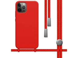 Capa iPhone 12 Pro Max (6.7) TUMUNDOSMARTPHONE Suspenso Vermelho