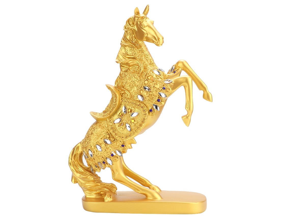 Estátua de Cavalo em Resina Estilo Europeu para Casa, Escritório e Presente
