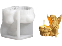 Linda Estatueta Angelical, Acessório de Moda Portátil e Resistente em Silicone para Crianças. SFUSHOS