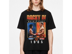 Rockinstone Rocky Movie Main Event Black Adult T-shirt Size:m