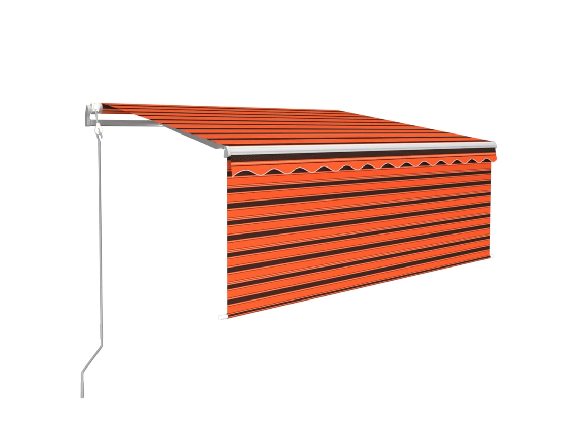 Toldo retrátil VIDAXL Multicolor Alumínio (3x2,5m)