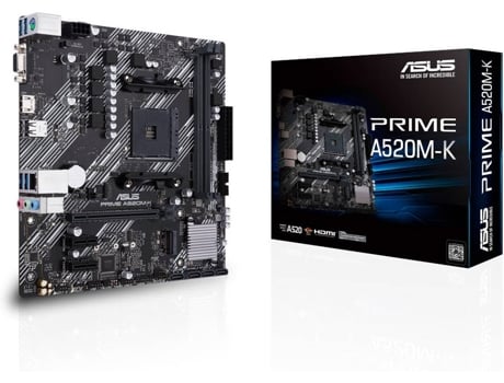 Motherboard ASUS PRIME A520M-K (Socket AM4 - AMD A520 - Micro ATX)
