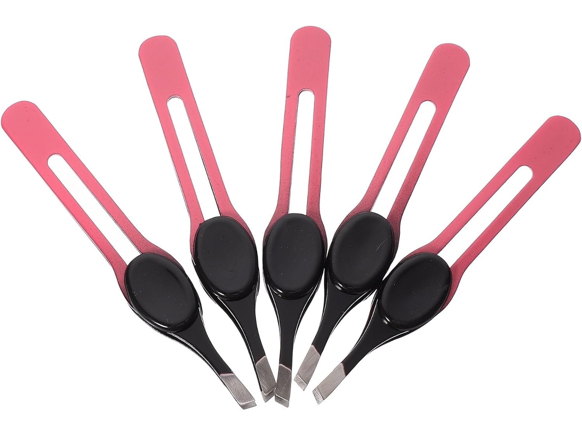 Pinça para Sobrancelhas, Ferramentas Práticas e Fáceis de Usar, Conjunto de 5 em Aço Inoxidável