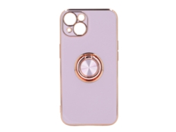 Capa LAXISCREED Anel Prateado Flash Ouro Rosa Rotação 360°