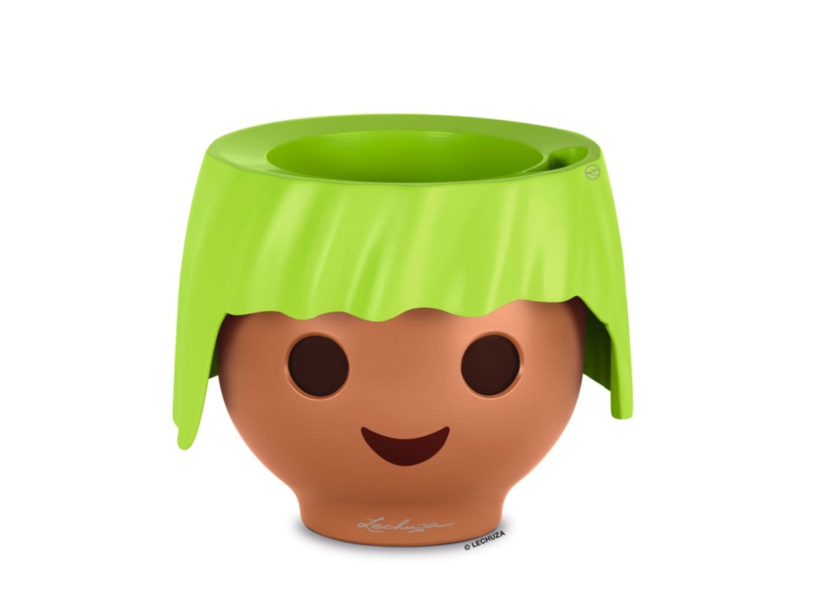 Vaso LECHUZA Verde Plástico (21 x 16 cm)