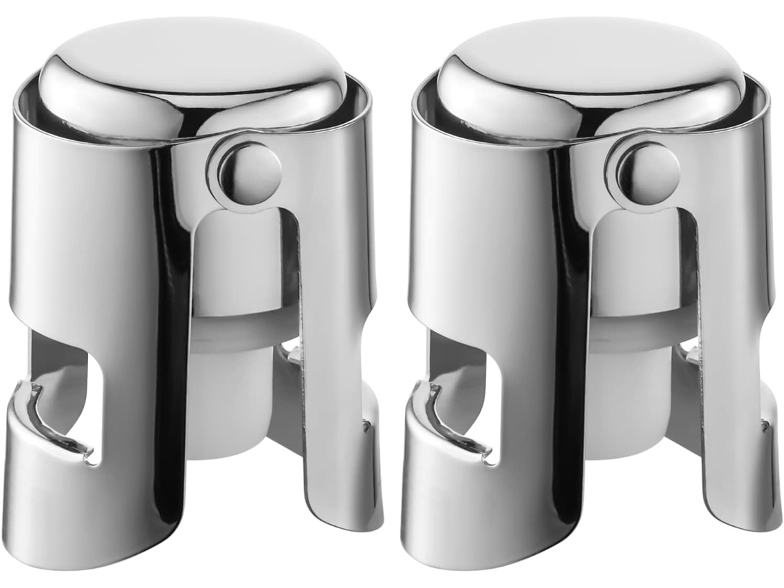 Rolhas De Champanhe Com Protetor De Champanhe Em Aço Inoxidável E Filtro Próprio Para Alimentos.