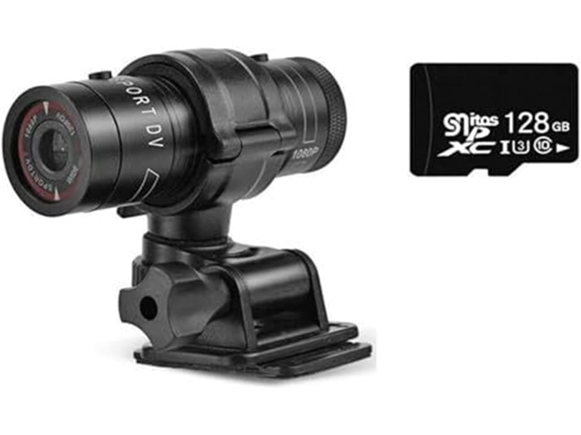 Câmera de Ação com Estabilização de Imagem, Mini Câmera Hd 1080p Le Sport, Cyclisme e Les Aventures SFUSHOS