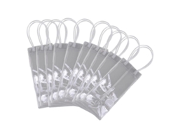 Pacote com 10 bolsas para resfriamento de vinho, bolsa térmica portátil de PVC para garrafas de vinho, bolsa térmica para champanhe Slowmoose