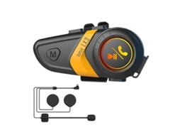 Intercomunicador Capacete Para Moto Yizhood Lx3 Amarelo