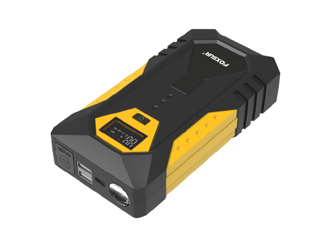Foxsur 26800mah Jump Starter Power Bank 12v 800a Corrente De Pico Fonte De Alimentação De Emergência Para Automóvel Com Luz Led