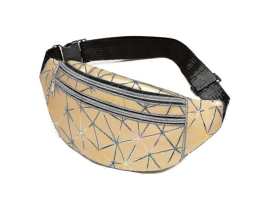 Bolsas De Cintura Feminina Resistentes À Água Com Alças Ajustáveis Douradas Para Viagem