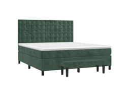 Box Spring Bed, Box Spring Beds Vidaxl Verde Veludo (160 X 200 Cm)