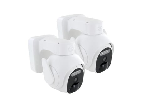 Câmeras Externas Dio Connected Home Pacote Com 2 Rotativas Bateria 3mp