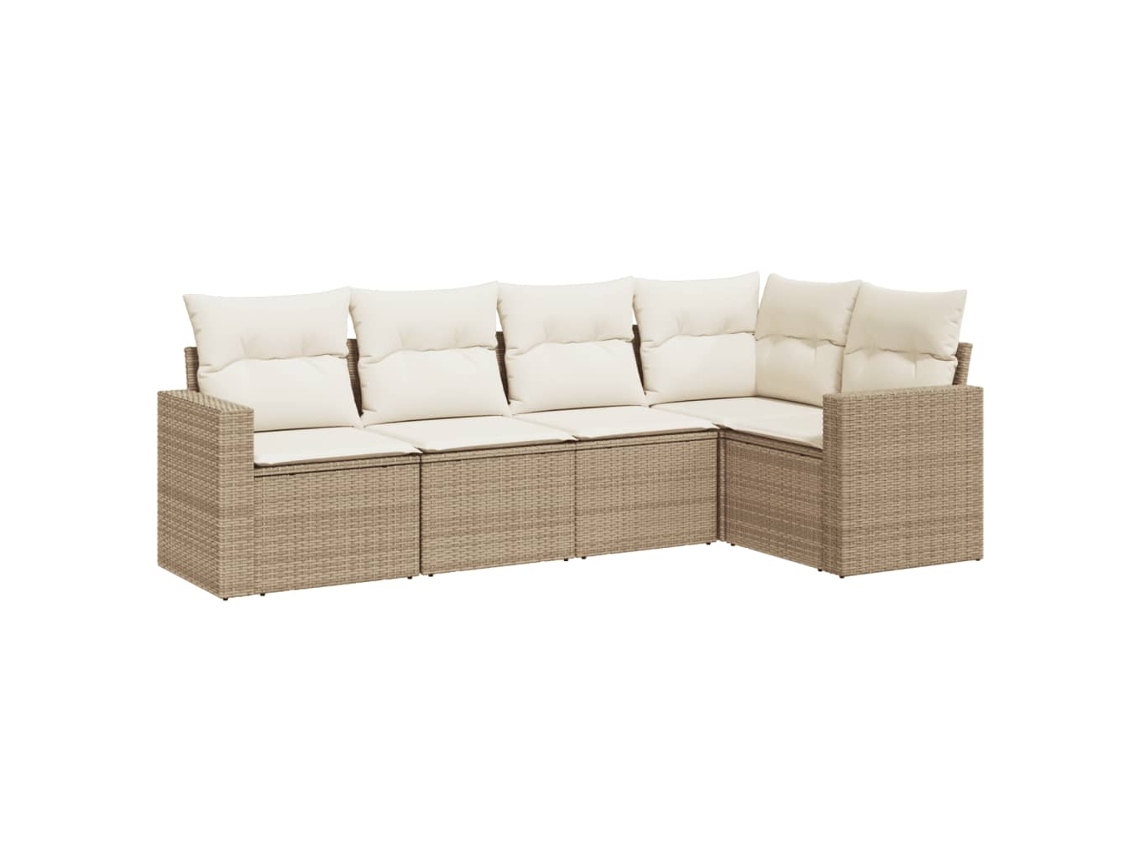 Garden Sofa Set, Garden Sofa Sets Vidaxl Bege Rattan / Vime (n/a)