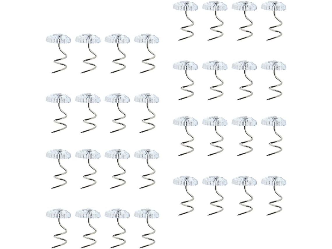 Lalafina 60-pinos De Pressão Em Aço Inoxidável Para Saia Cama, Pinos Antiderrapantes Fáceis De Remover E Desmontar Para
