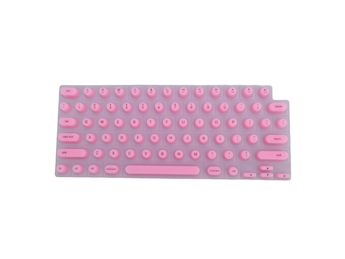 Capa De Teclado De Silicone Adequada Para Unhas Longas E Digitação Confortável
