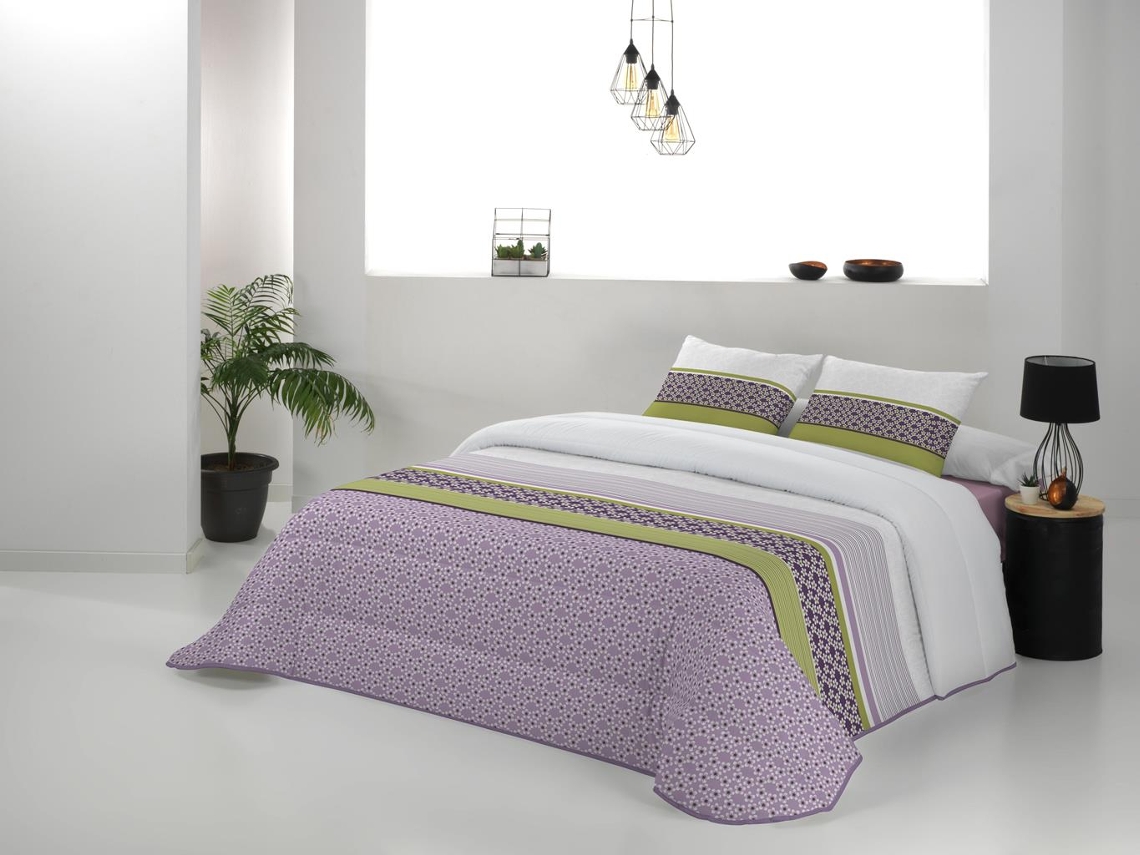 Colcha JVR Milos (Poliéster - Roxo - 250 cm)