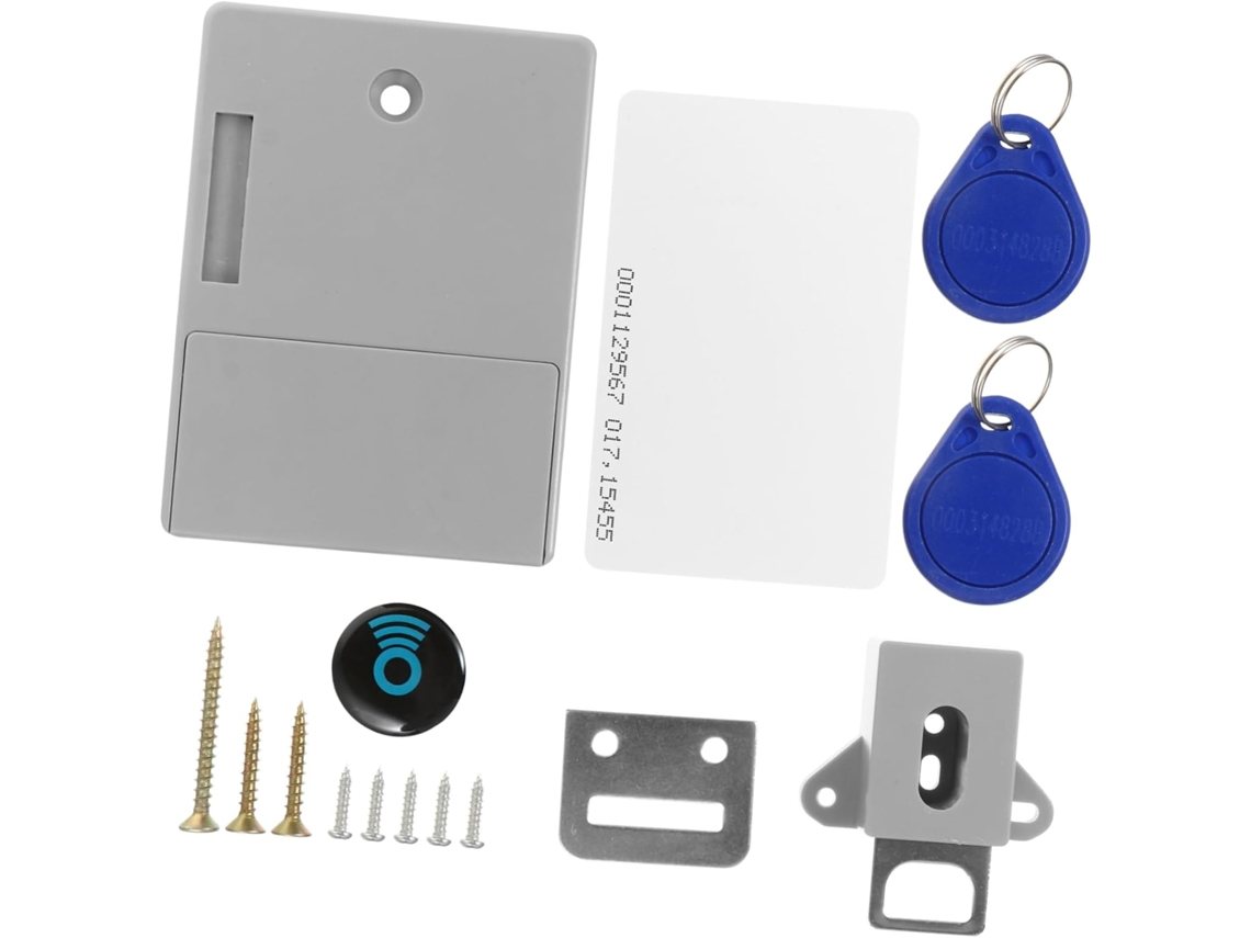 Fechadura Eletrônica Rfid Para Armários E Gavetas, Sem Necessidade De Furar, Material Abs, Função De Desbloqueio