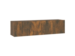 Tv Wall Cabinet, Tv Wall Cabinets Vidaxl Marrom Madeira Processada (n/a)