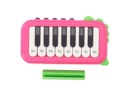 Mali piano Eletrônico de Bolsa para Crianças Brinquedo Educativo Musical Infantil Vermelho