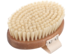 Escova De Banho Oval Madeira Ukcoco Para Limpeza Profunda, Esfoliação Corporal Com Cerdas De Javali, Uso A Seco E