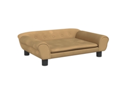 Sofá Infantil Vidaxl Marrom Veludo (70 X 45 X 26 Cm)