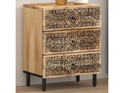Vidaxl Mesa De Cabeceira 50x33x60 Cm Madeira De Mangueira Maciça