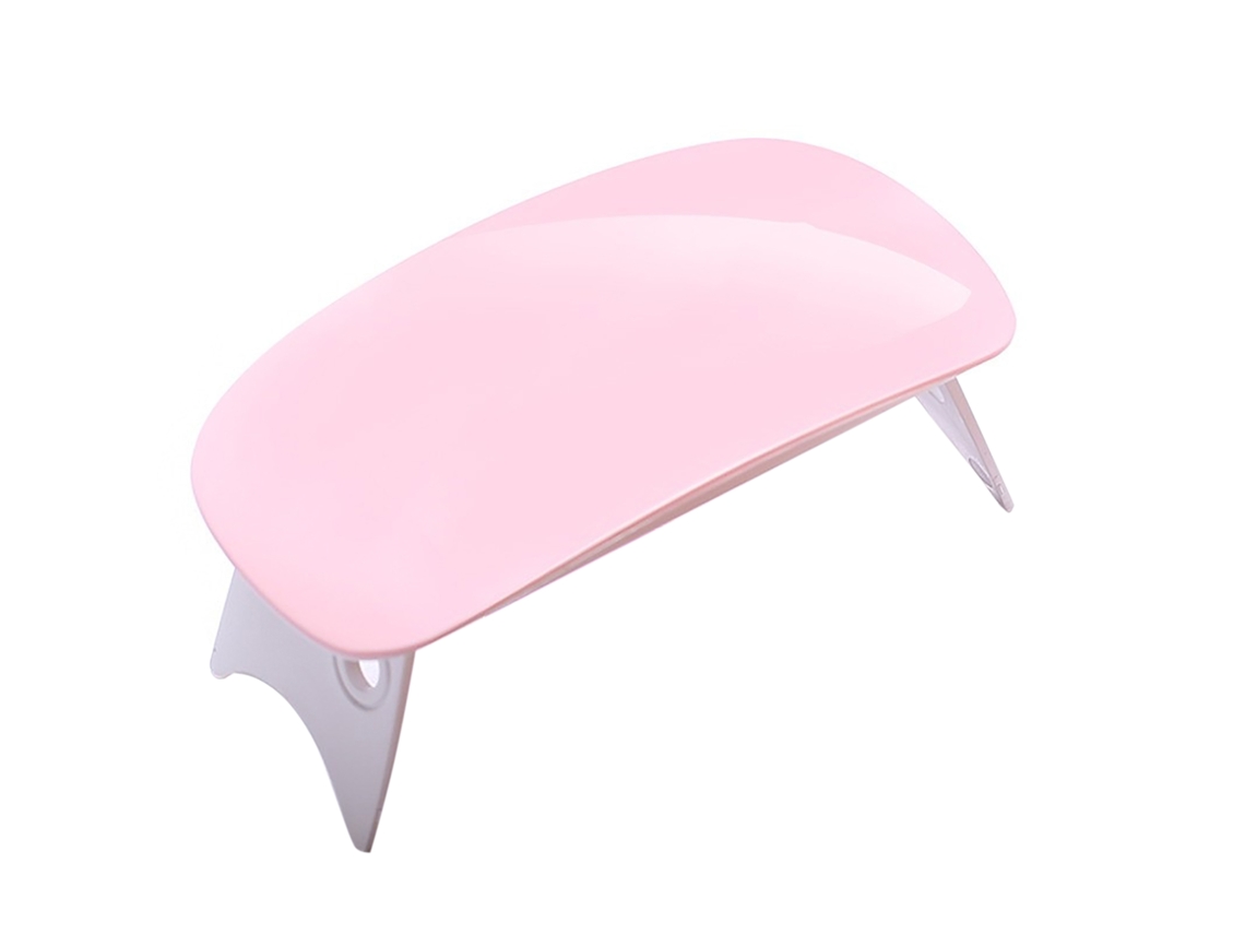 Secador de unhas profissional Rebe 6w dobrável UV LED para esmalte em gel rosa dividido